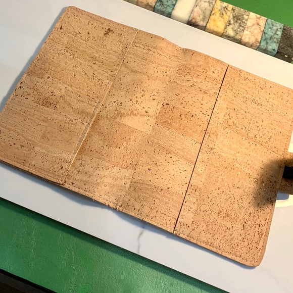 Artisian Silver Fleck Cork Journal Cover A5 Planner - Picture 5 of 6